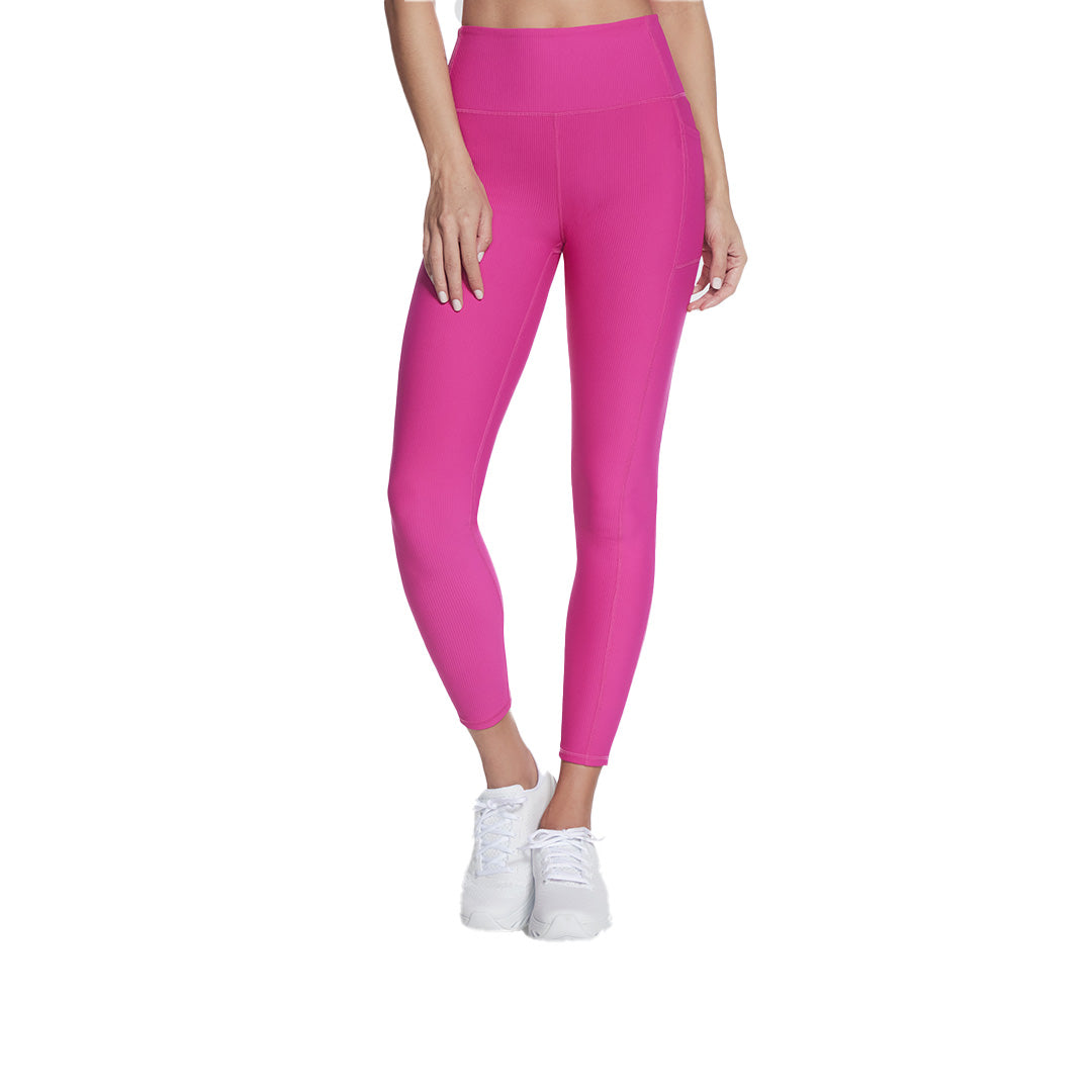 Skechers Women Go Flex Rib Full Lenght High-Waisted Leggings | LG2PNK