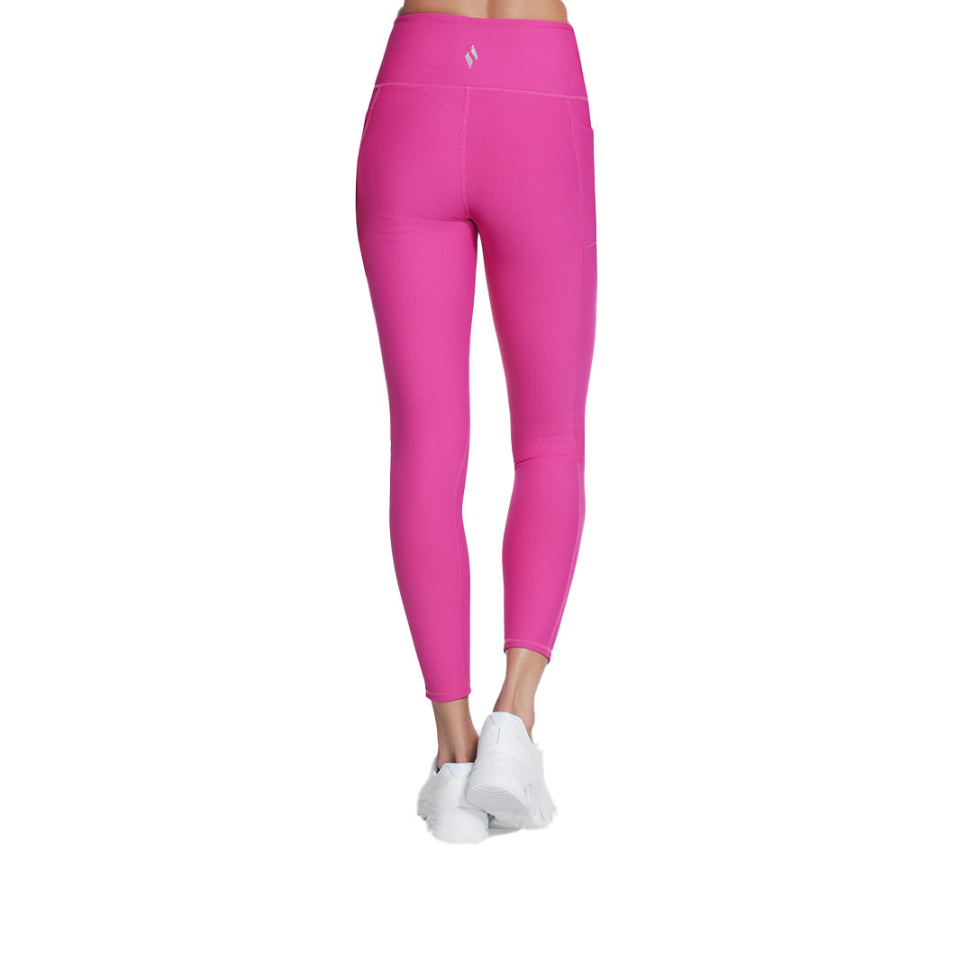 Skechers Women Go Flex Rib Full Lenght High-Waisted Leggings | LG2PNK