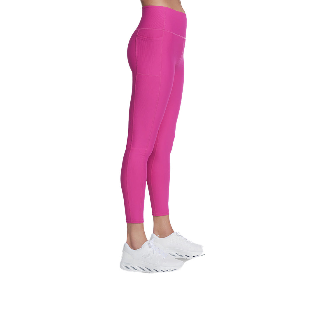 Skechers Women Go Flex Rib Full Lenght High-Waisted Leggings | LG2PNK