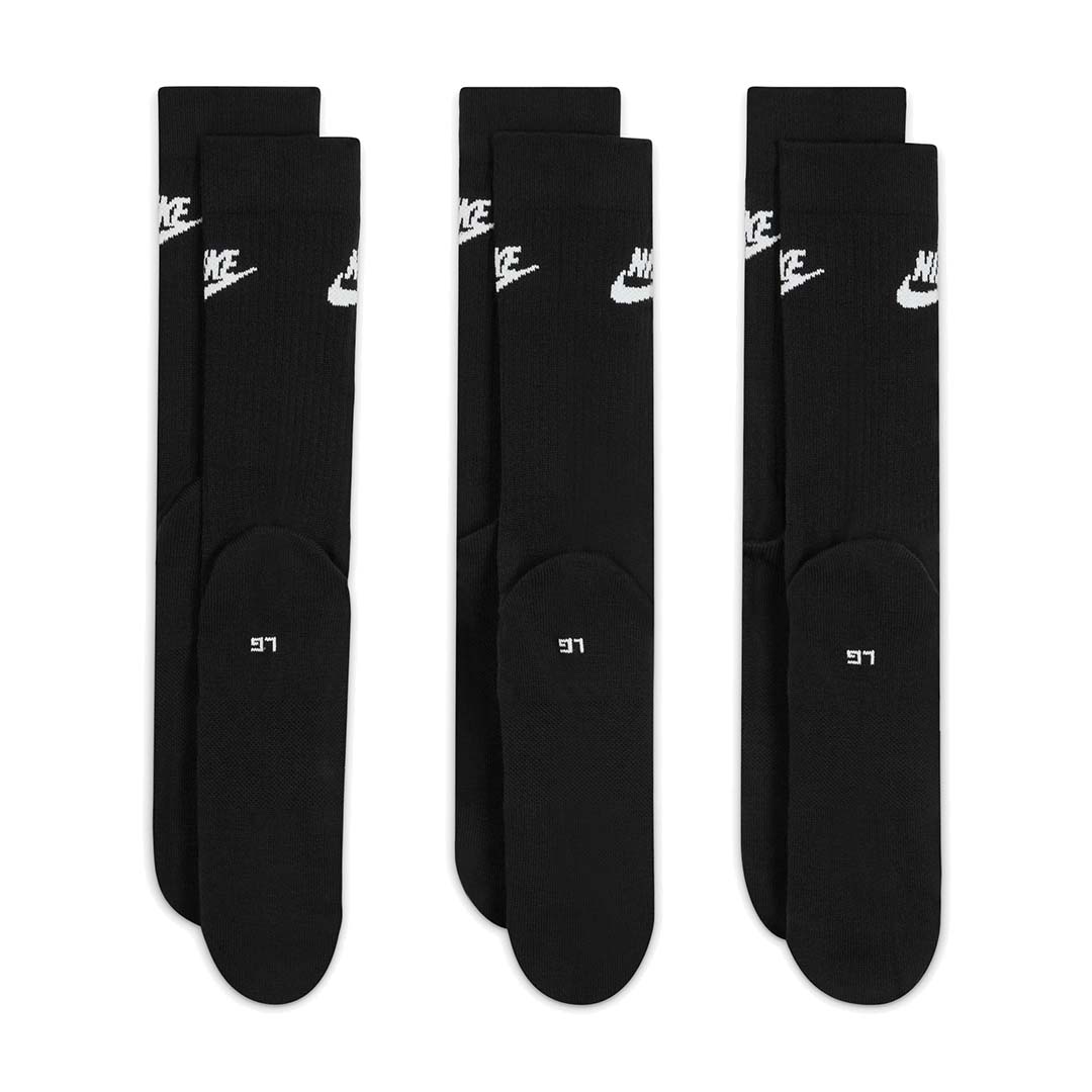 Nike Unisex Sportswear Everyday Essential Crew Socks 3 Pairs | DX5025-010