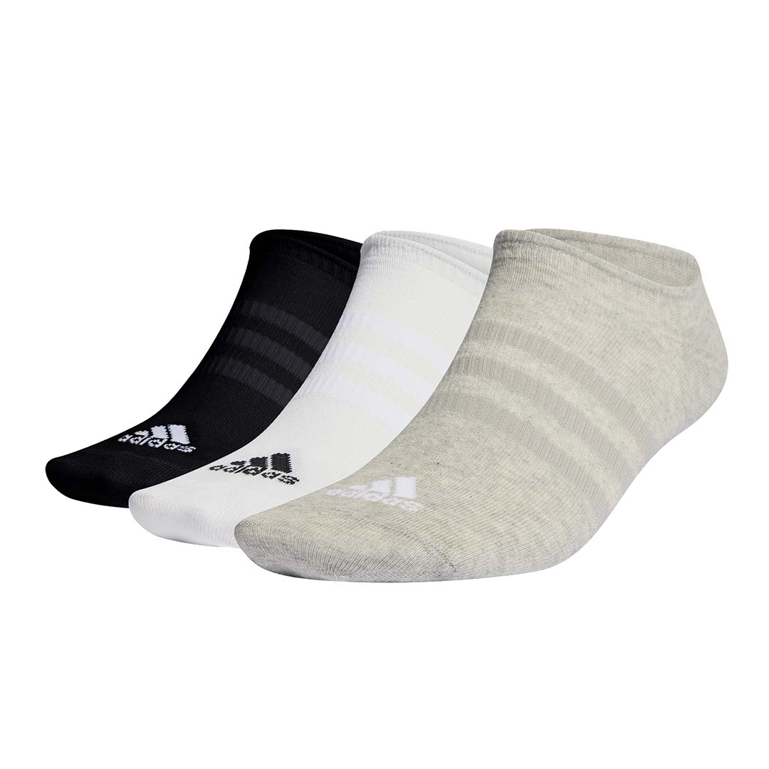 adidas Unisex Thin and Light No-Show Socks 3 Pairs | IC1328