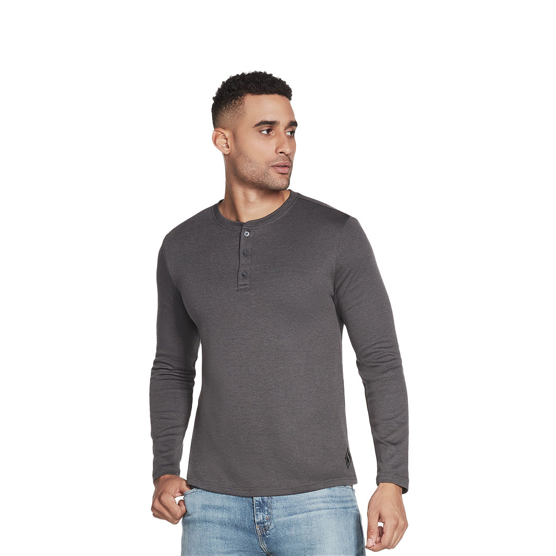 Skechers Men Go Knit Pique Henley | M3LT159CHAR