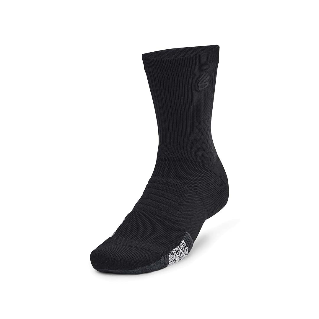 Under Armour Unisex Curry ArmourDry Playmaker 1-Pack Mid Socks | 1376231-002