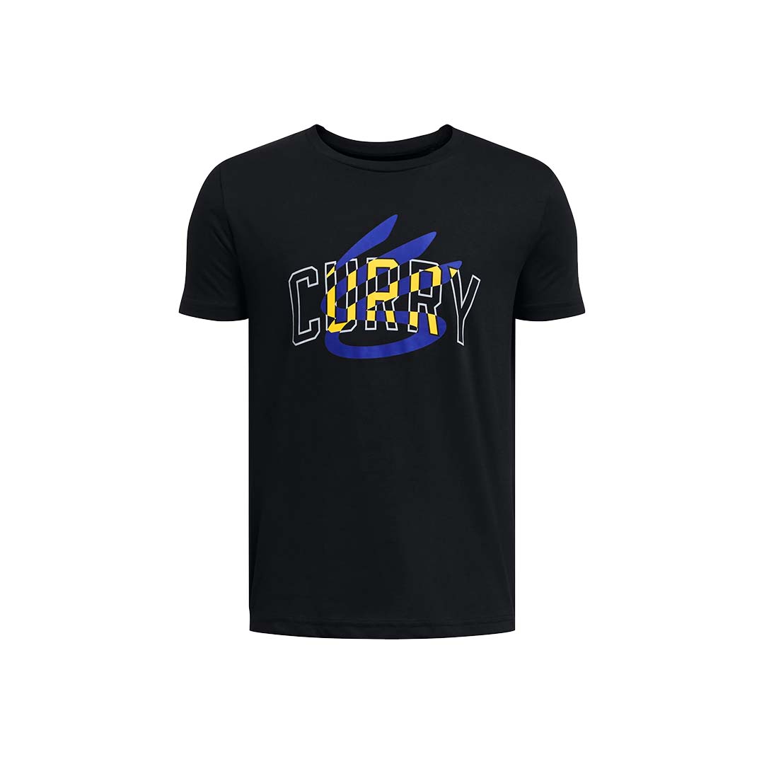 Under Armour Kids-Unisex Curry Logo Tee | 1383859-001