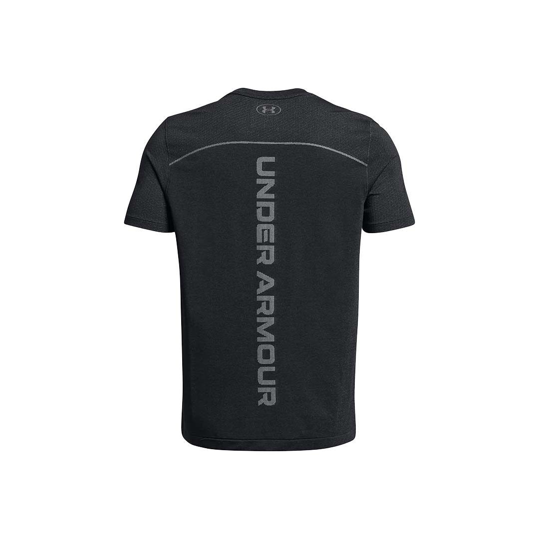 Under Armour Men Rush Seamless Wordmark Short Sleeve | 1382799-001