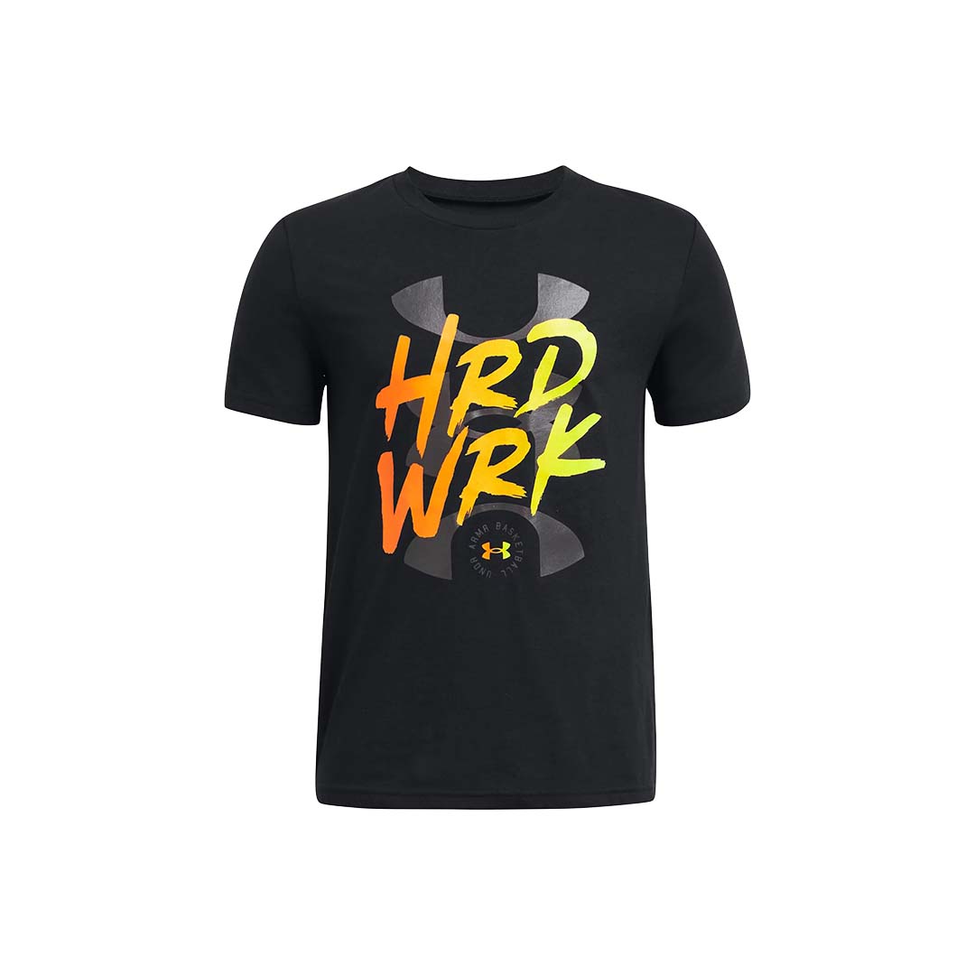 Under Armour Kids-Boys Basketball Hardwork Short Sleeve | 1383595-001
