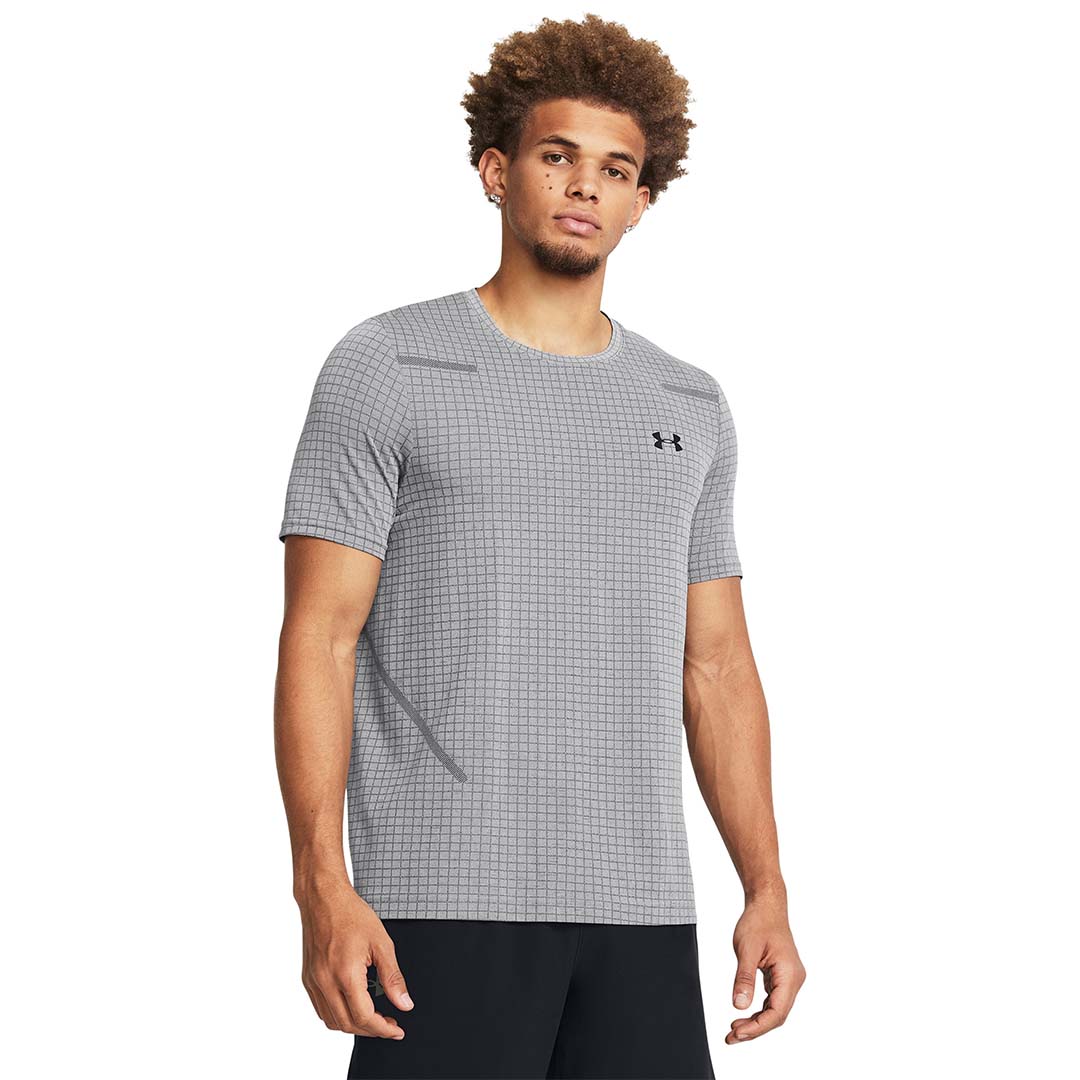 Under Armour Men Vanish Seamless Grid Short Sleeve | 1376921-011