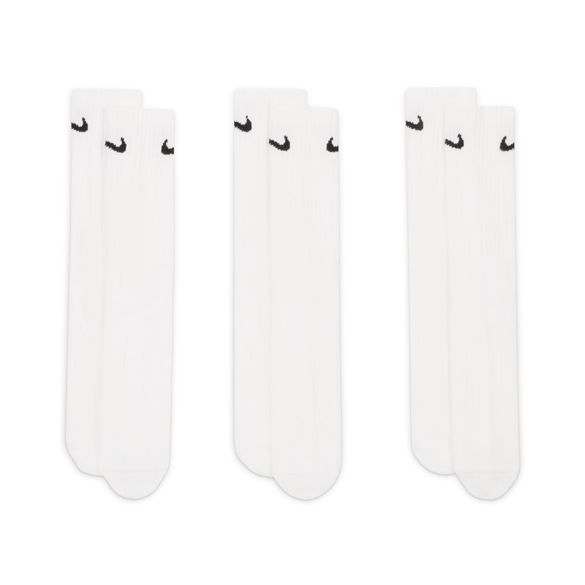 Nike Unisex Everyday Lightweight Training Crew Socks 3 Pairs | SX7676-100