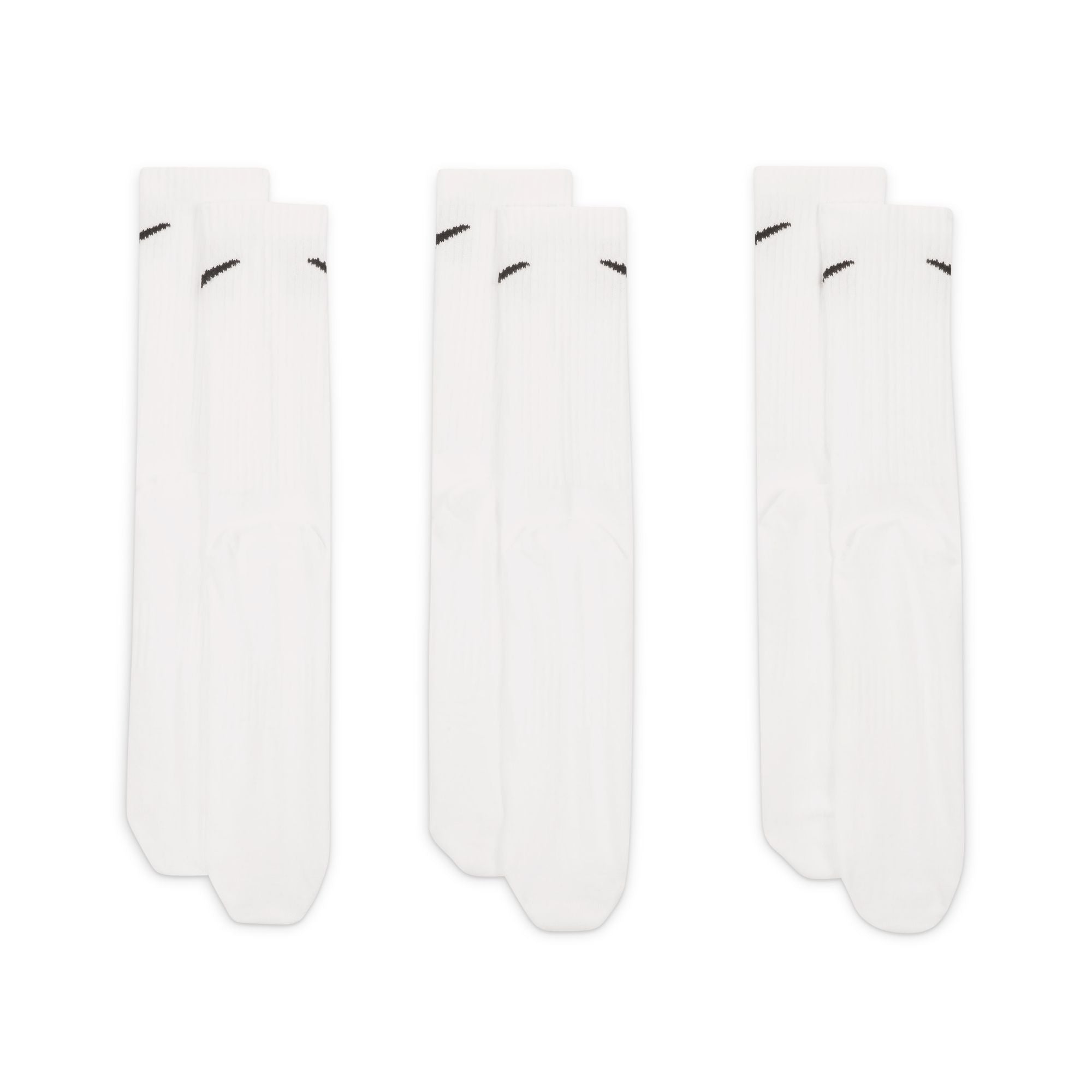 Nike Unisex Everyday Lightweight Training Crew Socks 3 Pairs | SX7676-100