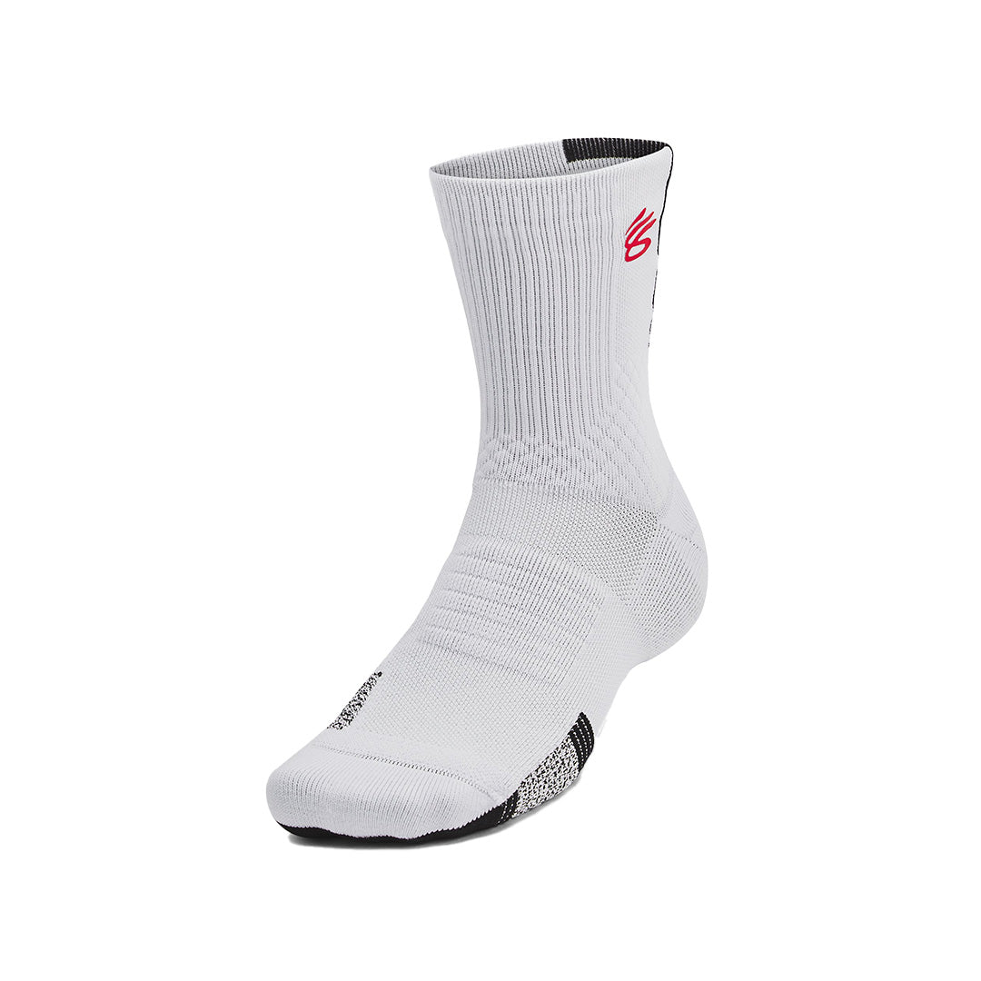 Under Armour Unisex Curry ArmourDry Playmaker 1-Pack Mid-Crew Socks | 1376231-015