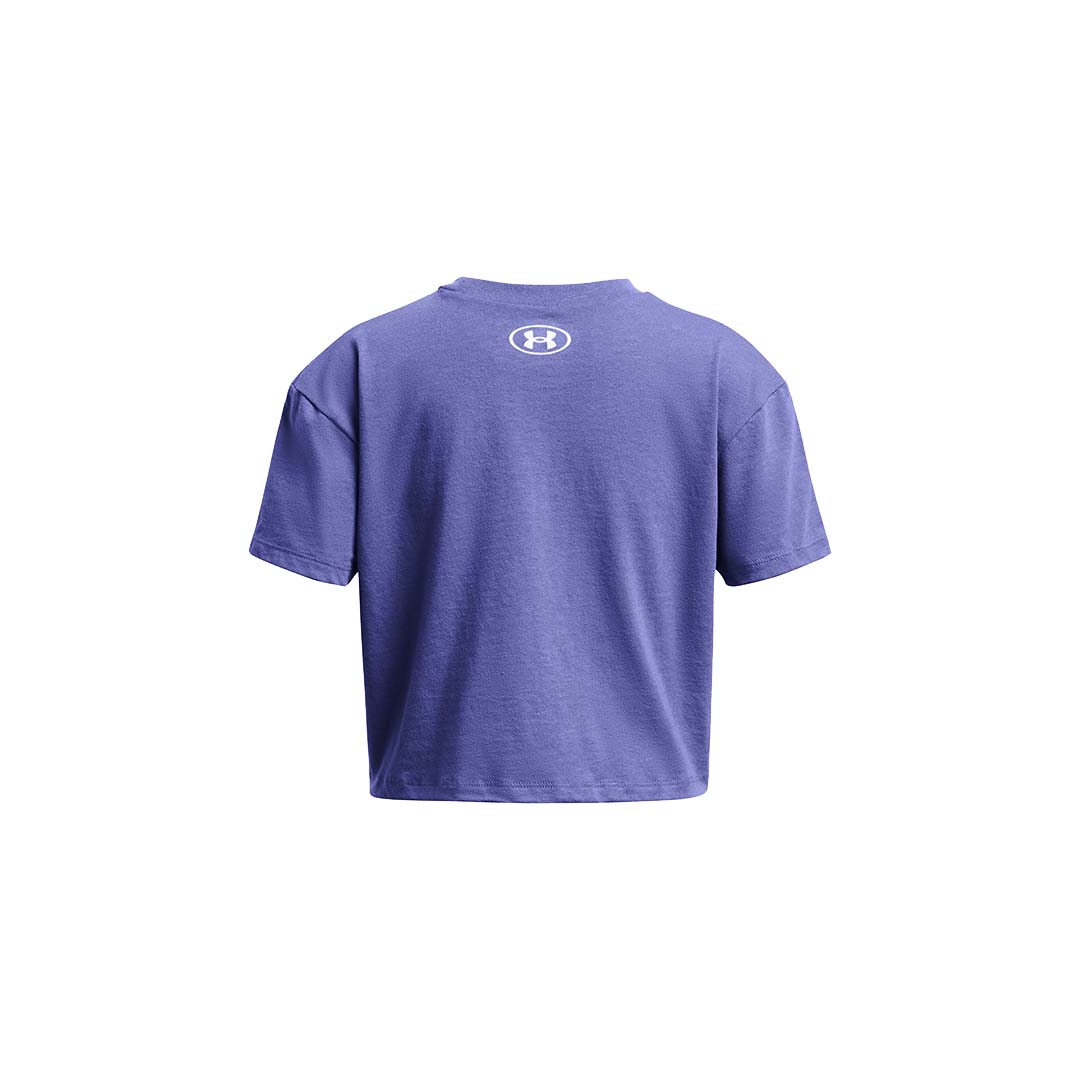 Under Armour Kids-Girls Crop Sportstyle Logo Short Sleeve | 1380878-561
