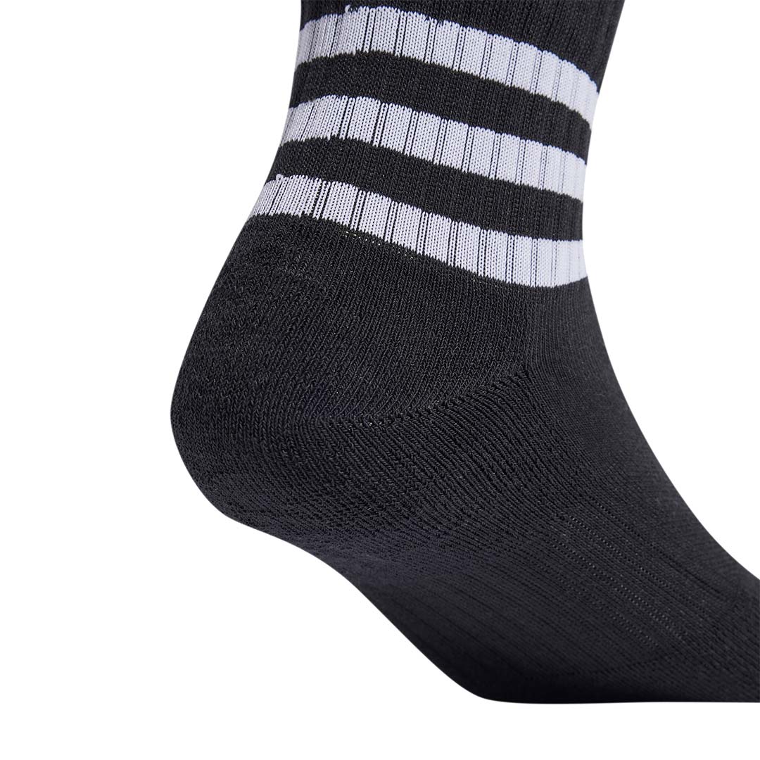 adidas Unisex 3-Stripes Cushioned Sportswear Mid-Cut Socks 3 Pairs | IC1317