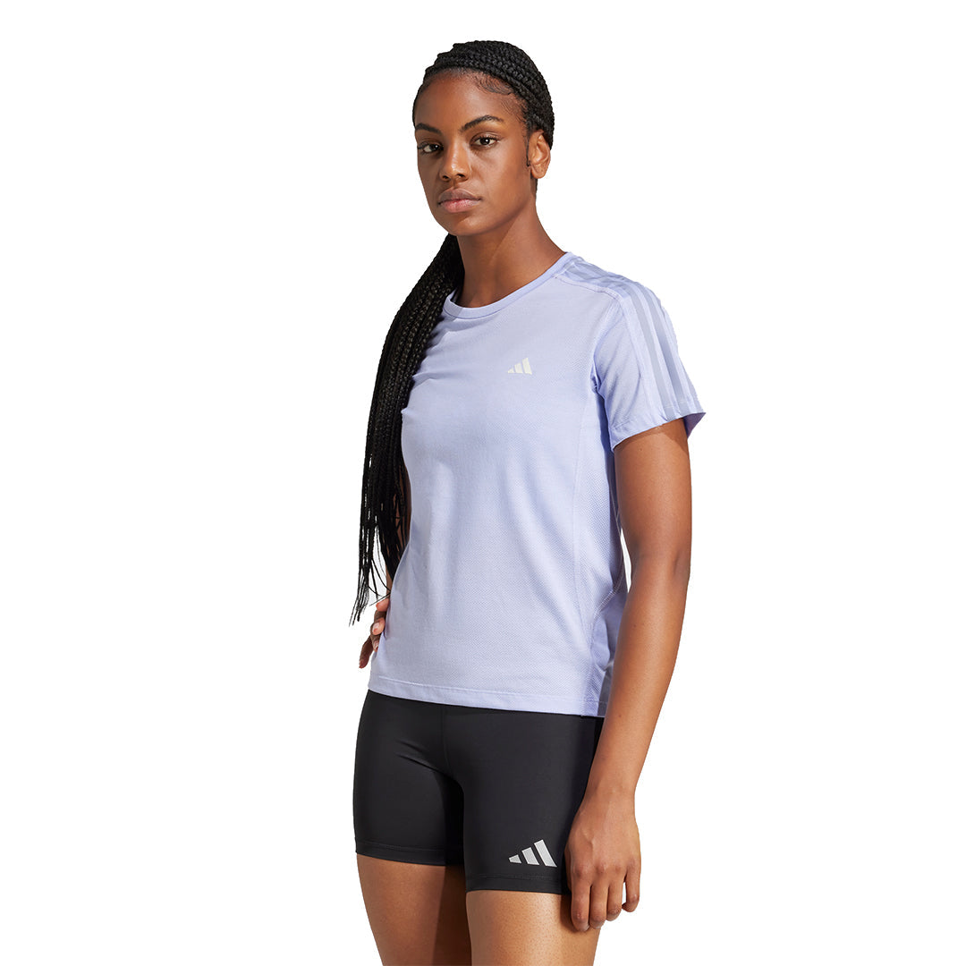 adidas Women Own The Run Excite 3-Stripes Tee | JD2276