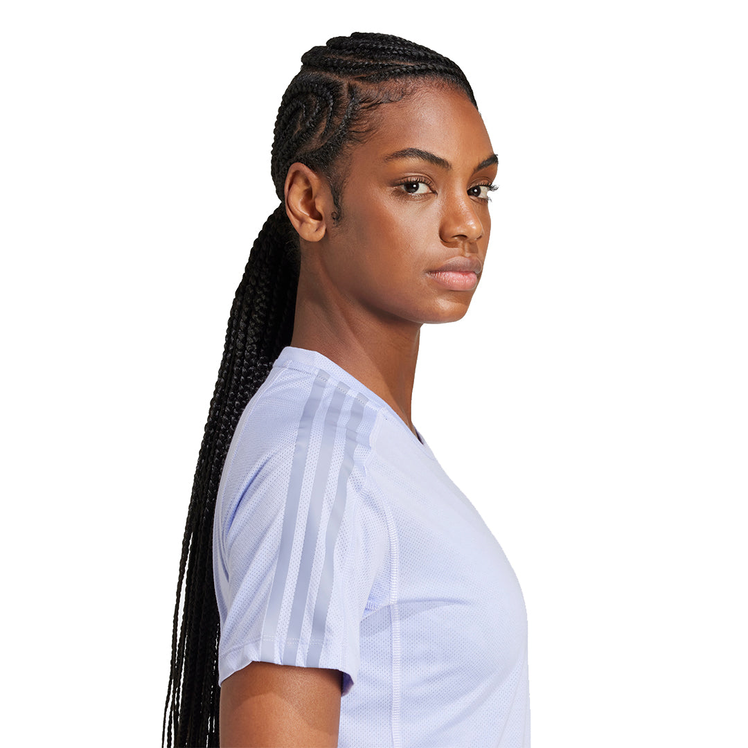 adidas Women Own The Run Excite 3-Stripes Tee | JD2276