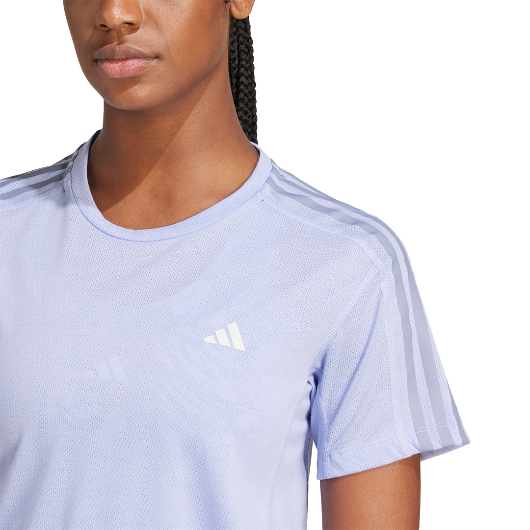 adidas Women Own The Run Excite 3-Stripes Tee | JD2276