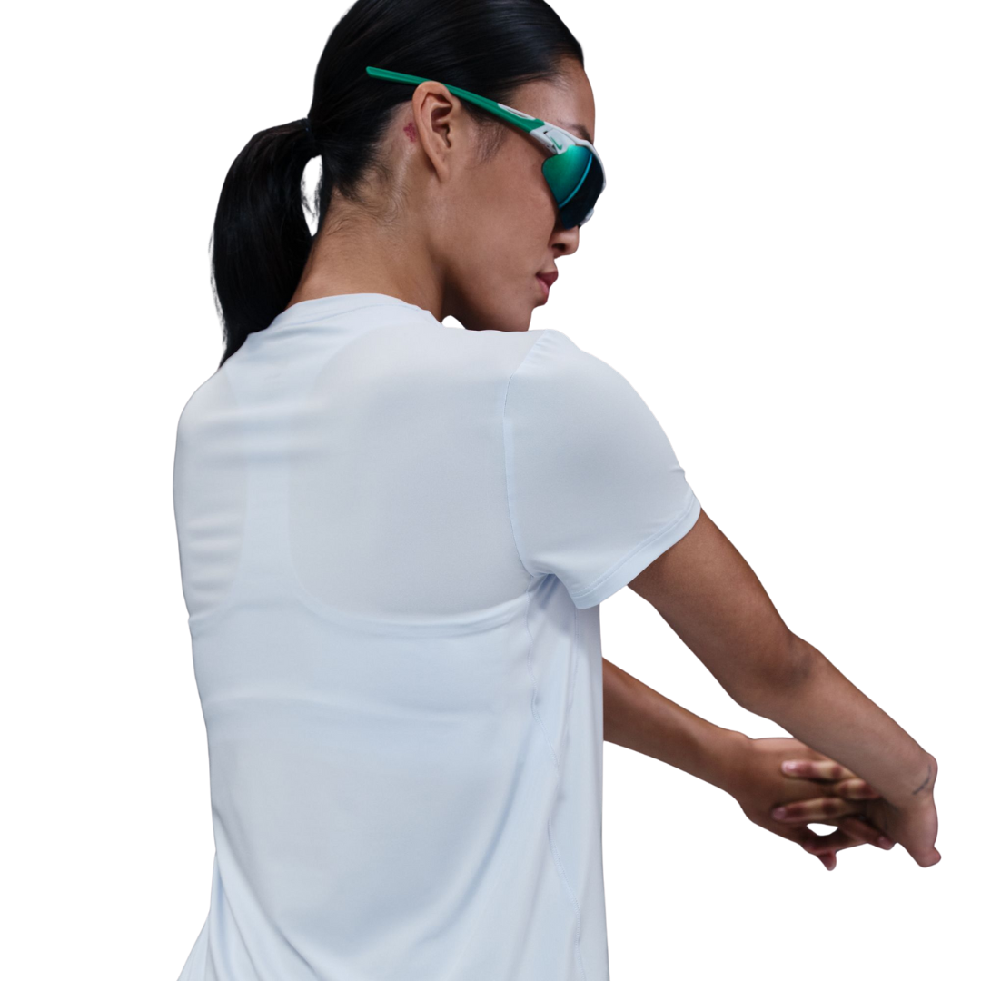 Nike Women One Swoosh Dri-Fit Short-Sleeve Running Top | HJ2205-423