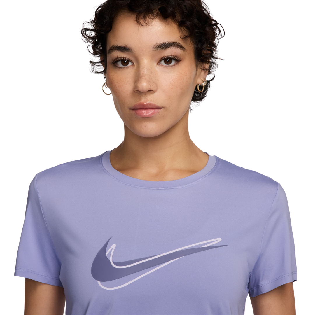 Nike Women One Swoosh Dri-Fit Short-Sleeve Running Top | HJ2205-533