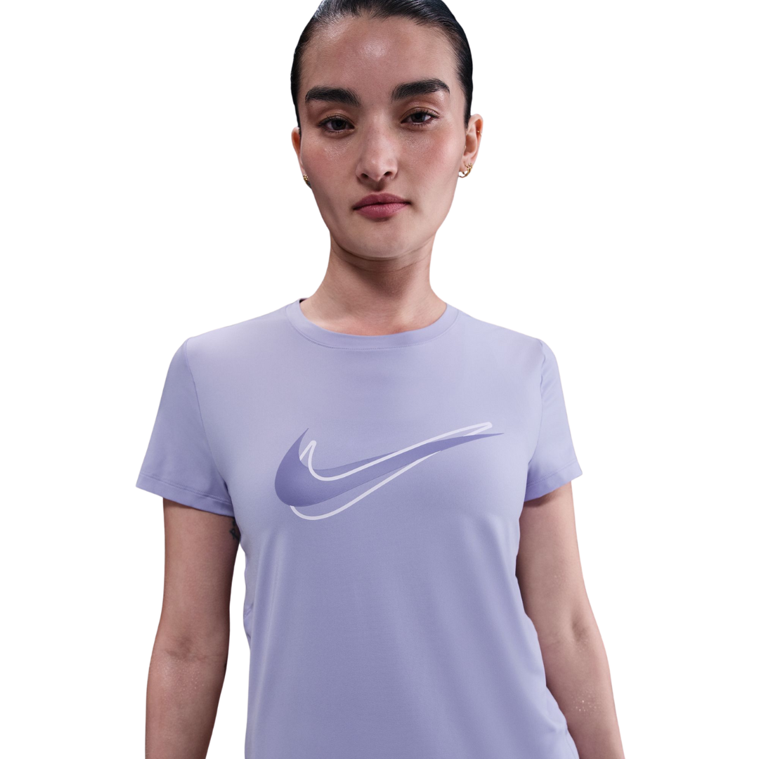 Nike Women One Swoosh Dri-Fit Short-Sleeve Running Top | HJ2205-533