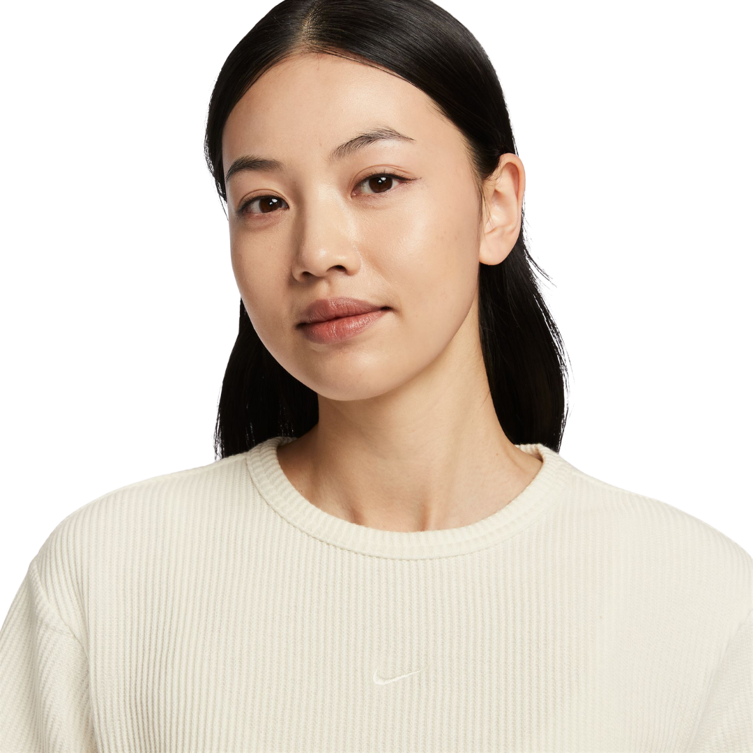 Nike Women Sportswear Chill Waffle Loose Short-Sleeve Top | HJ3839-133