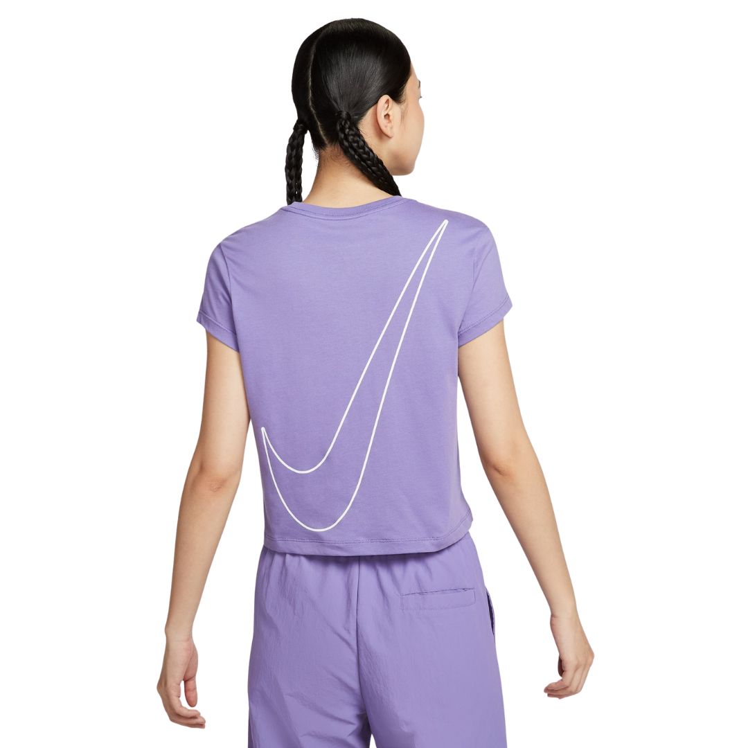 Nike Women Sportswear Club Short-Sleeve Cropped Graphic T-Shirt | HF9457-527