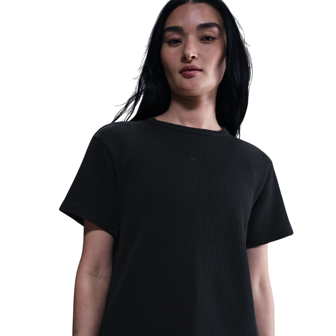 Nike Women Sportswear Chill Waffle Loose Short-Sleeve Top | HJ3839-010