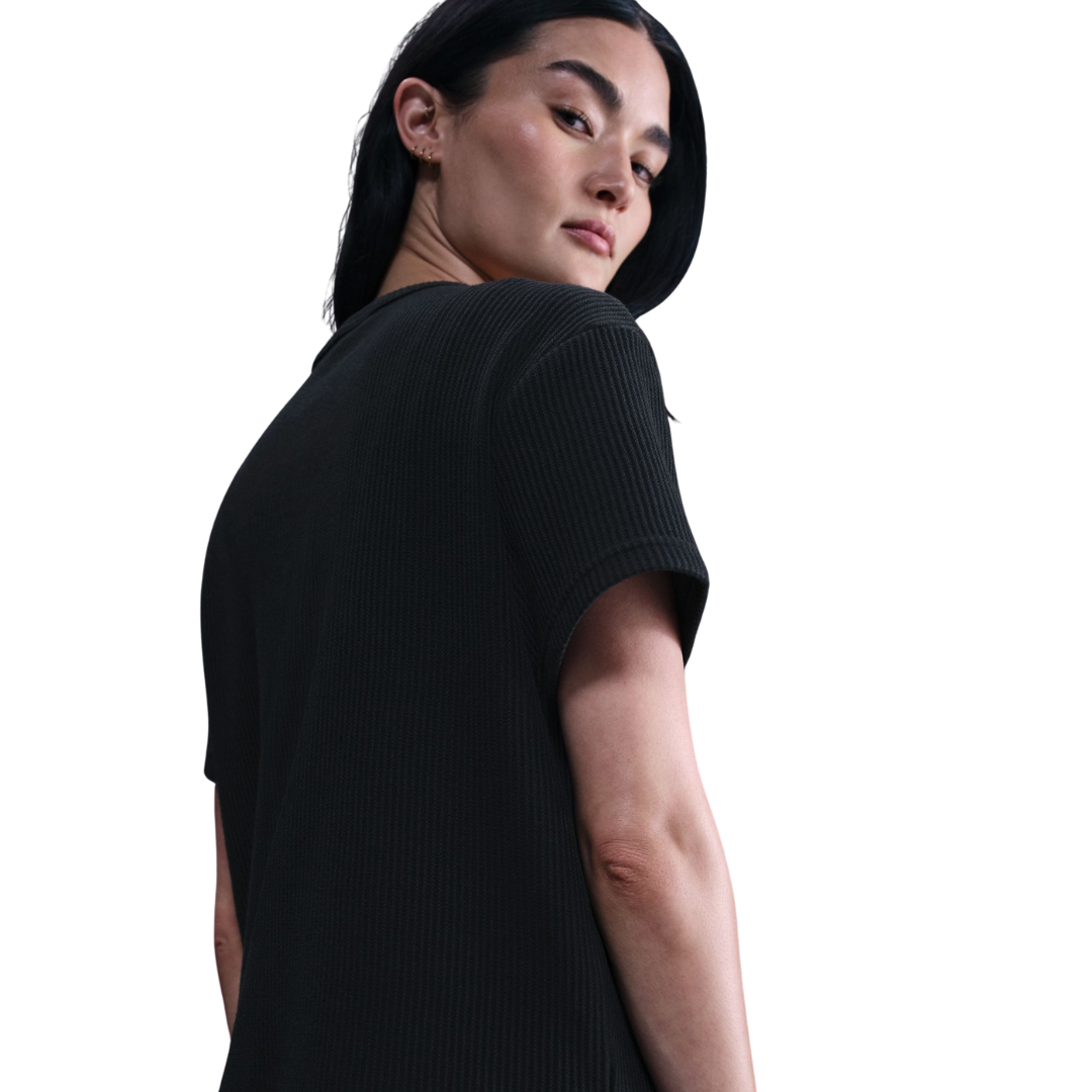 Nike Women Sportswear Chill Waffle Loose Short-Sleeve Top | HJ3839-010