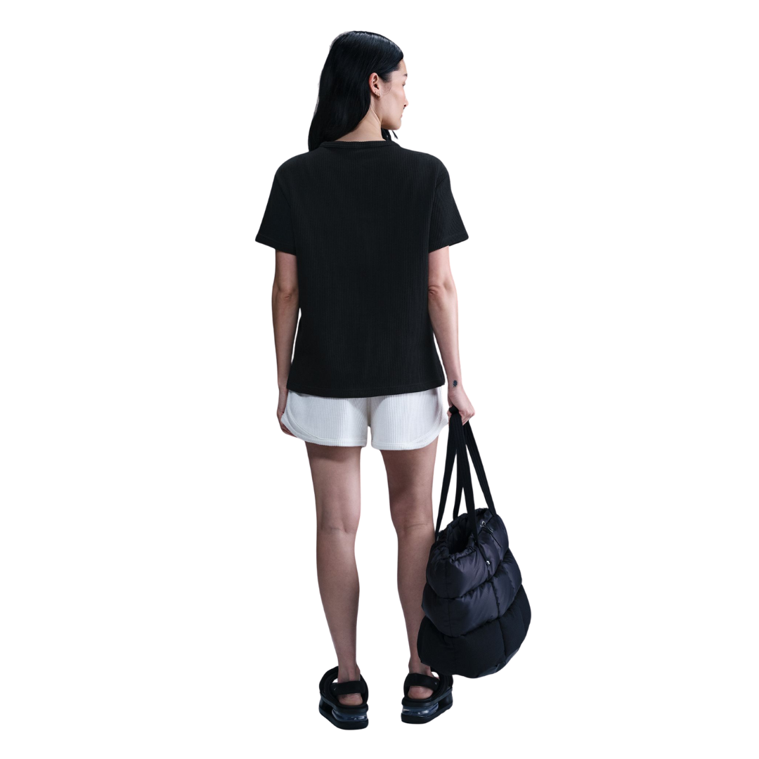 Nike Women Sportswear Chill Waffle Loose Short-Sleeve Top | HJ3839-010