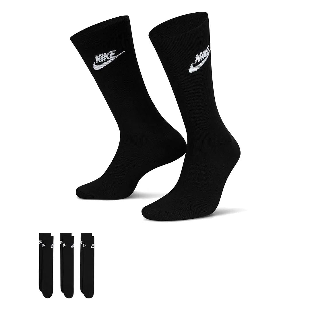 Nike Unisex Sportswear Everyday Essential Crew Socks 3 Pairs | DX5025-010