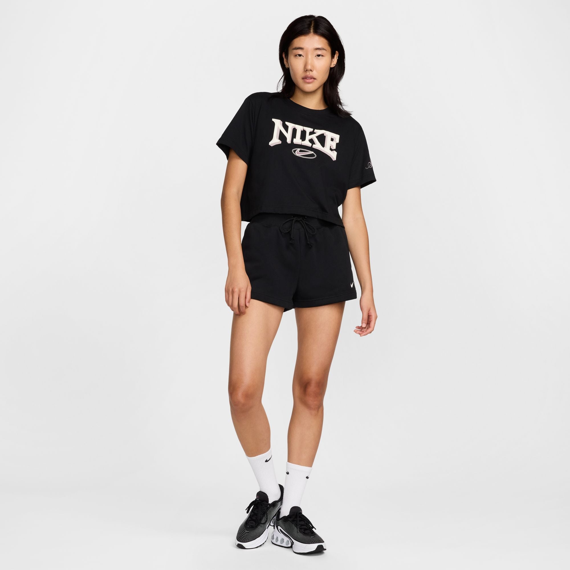 Nike Women Sportswear Loose Short-Sleeve Cropped T-Shirt | FZ2856-010