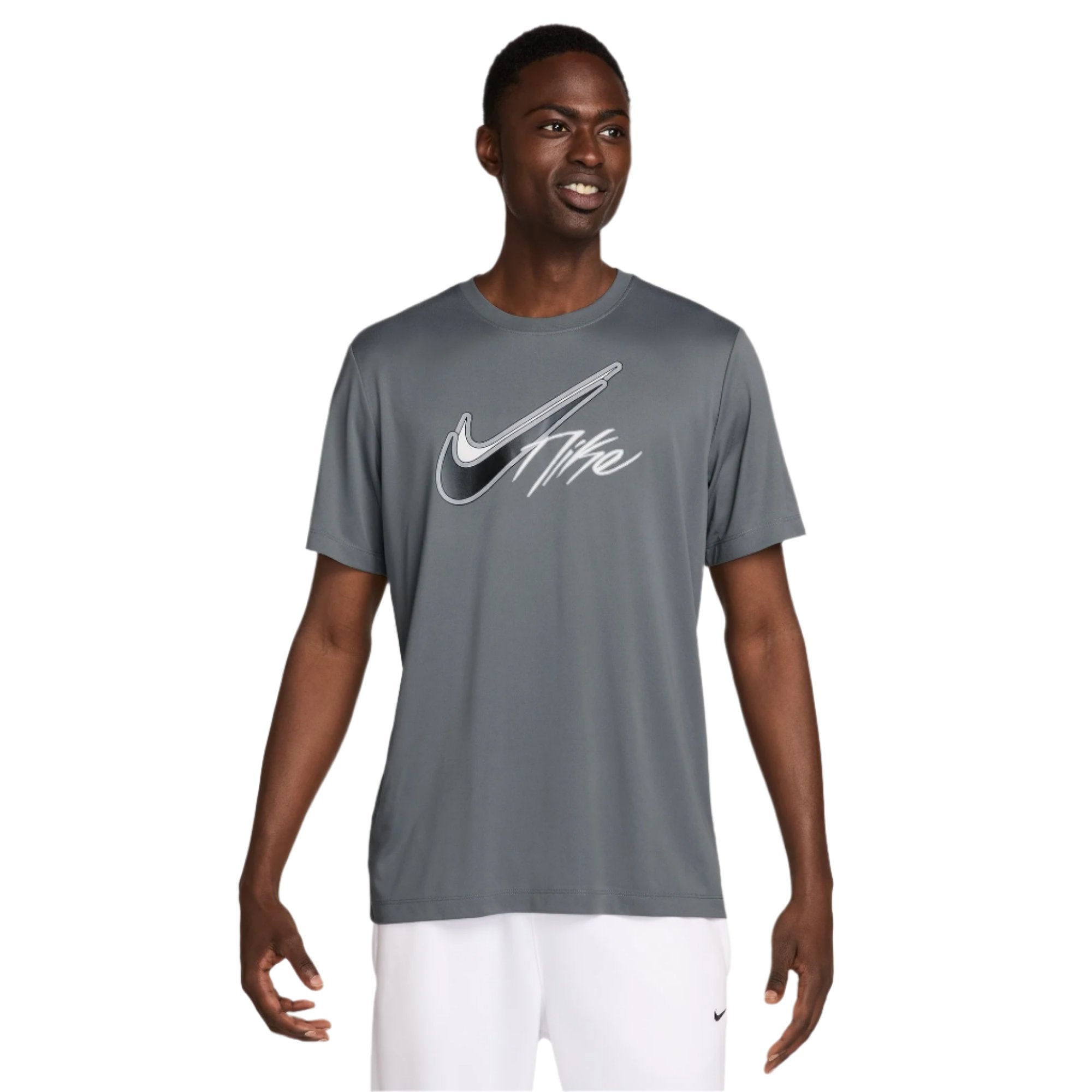 Mens grey nike shirt best sale