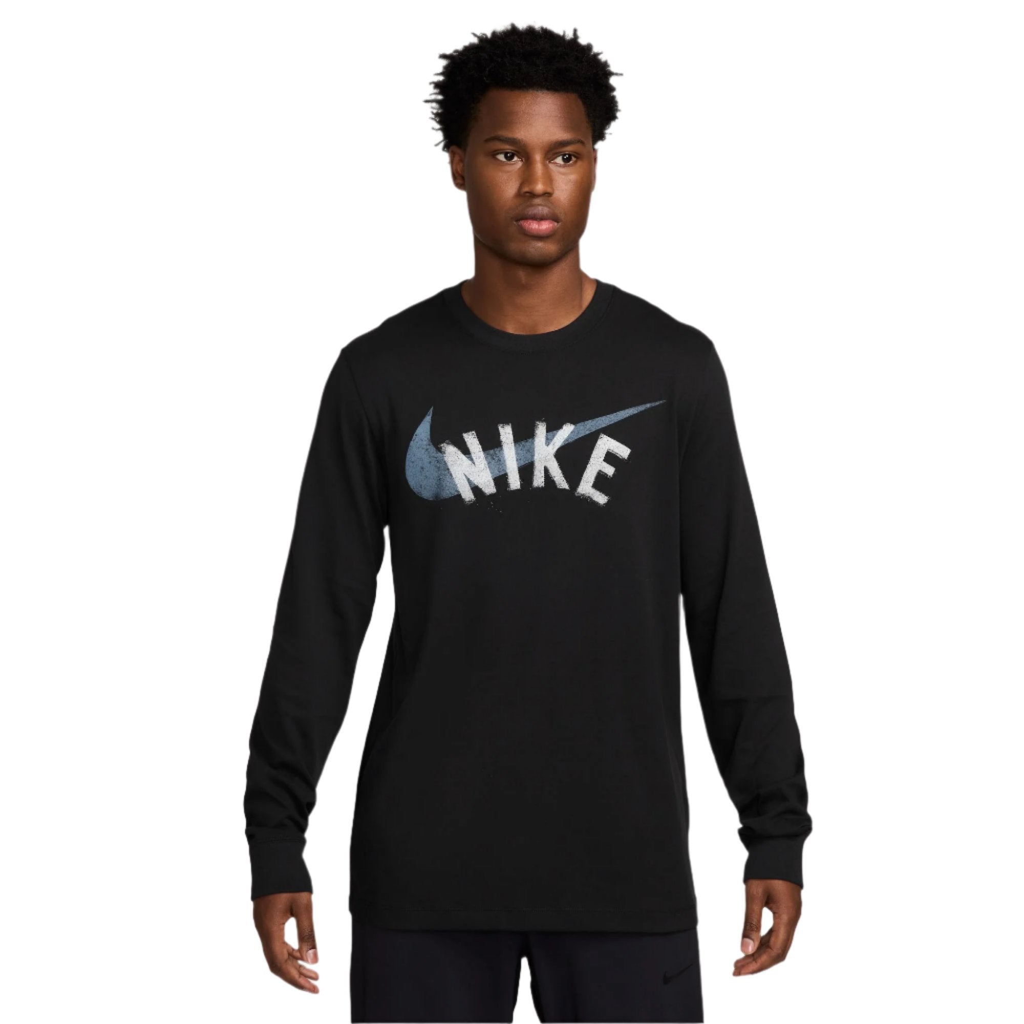 Nike Men Dri-FIT Long-Sleeve Fitness T-Shirt | HF6133-010