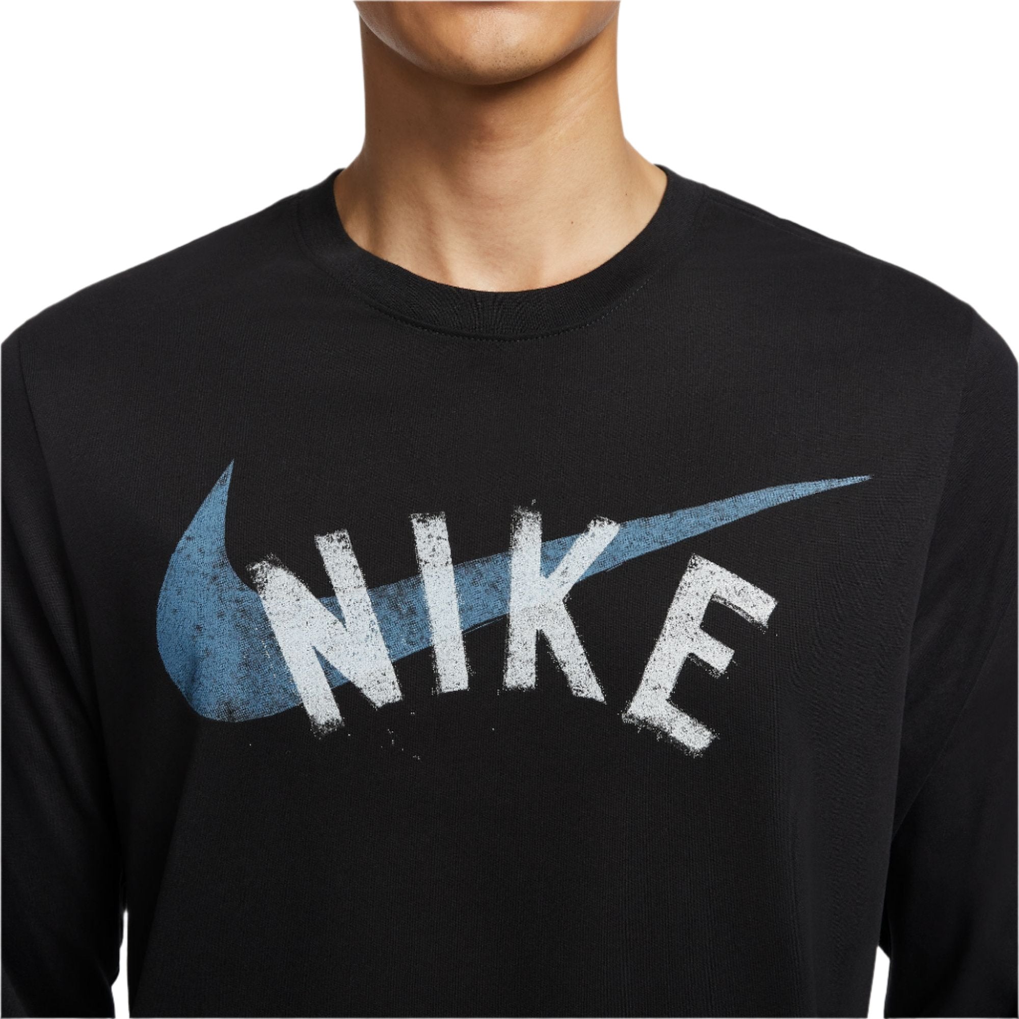 Nike Men Dri-FIT Long-Sleeve Fitness T-Shirt | HF6133-010