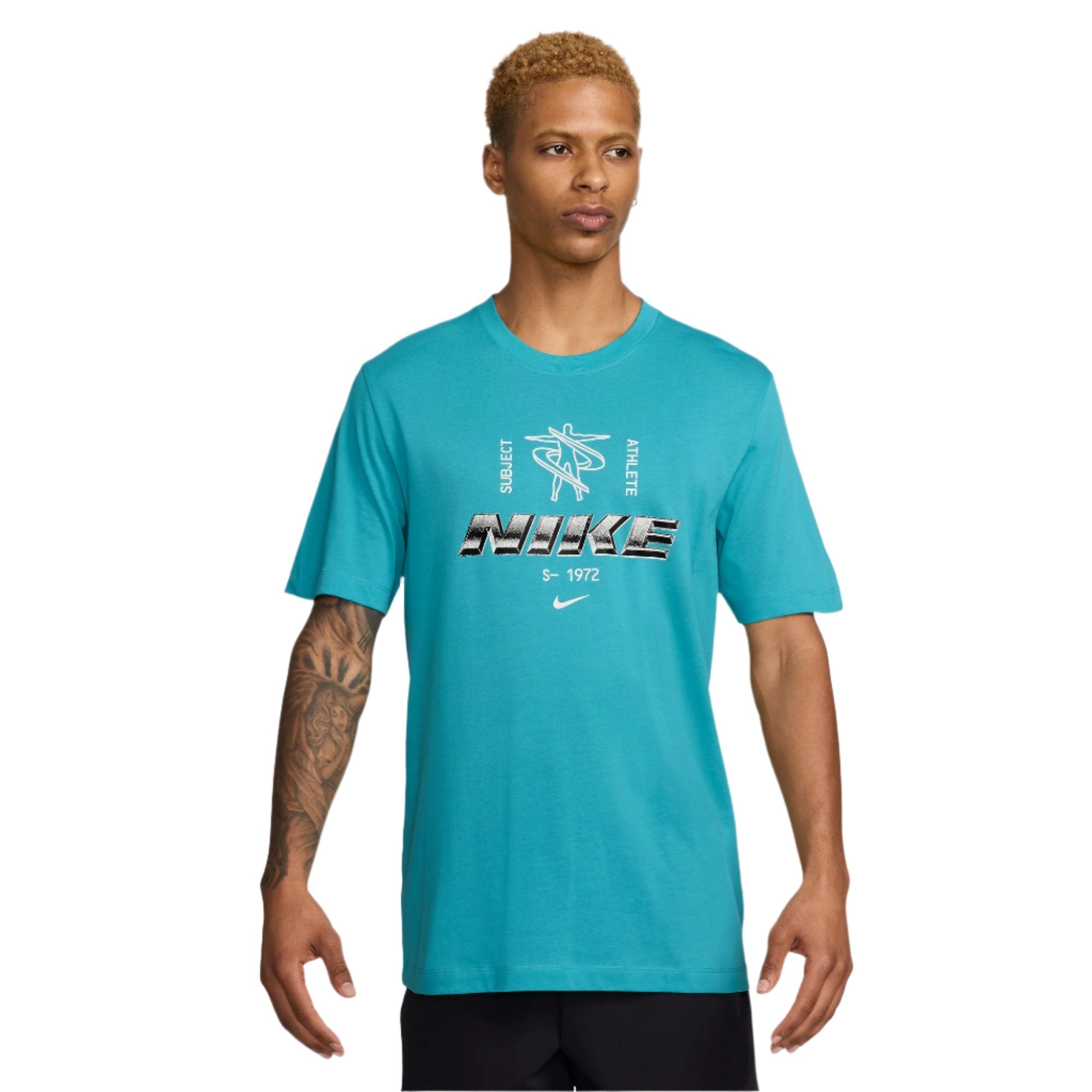 Mens teal nike shirt best sale