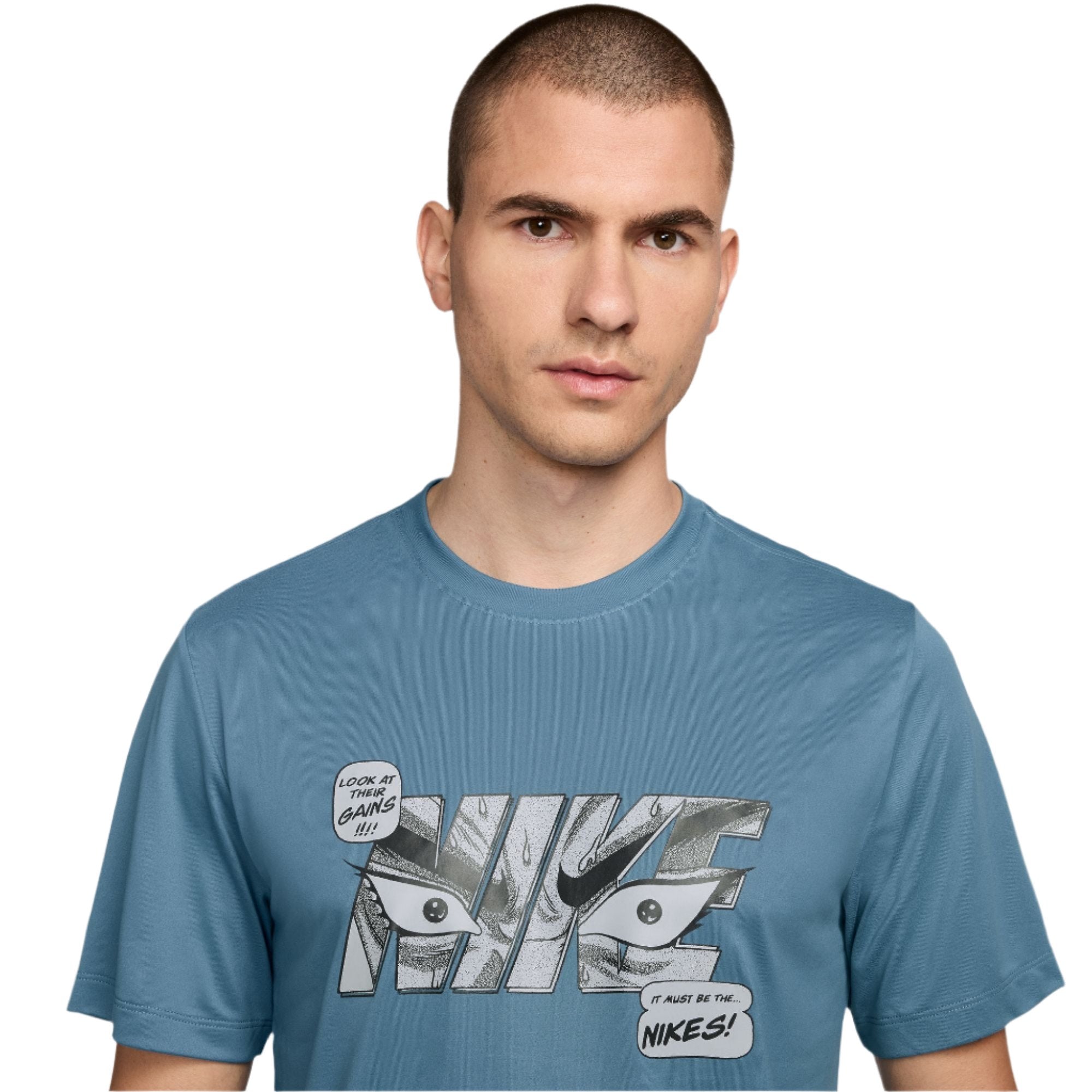 Nike Men Dri-FIT Fitness T-Shirt | HF6145-429