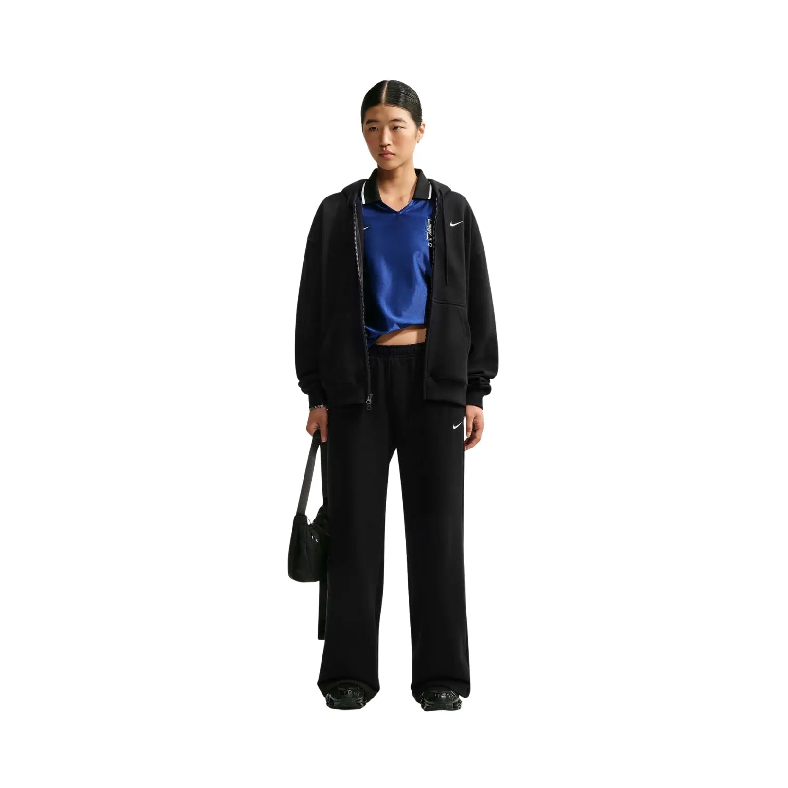 Nike Women Studio Fleece Medium Weight Mid-Rise Wide-Leg Pants | IM8103-001
