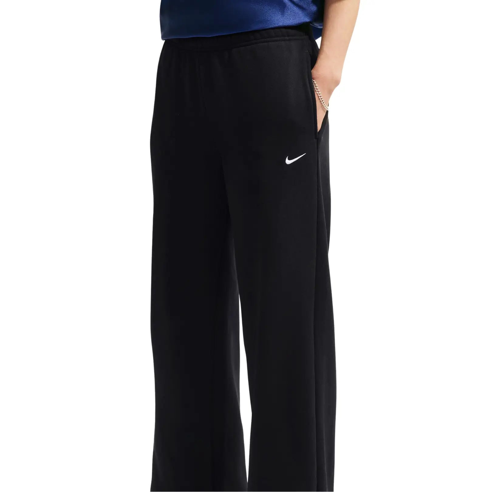 Nike Women Studio Fleece Medium Weight Mid-Rise Wide-Leg Pants | IM8103-001
