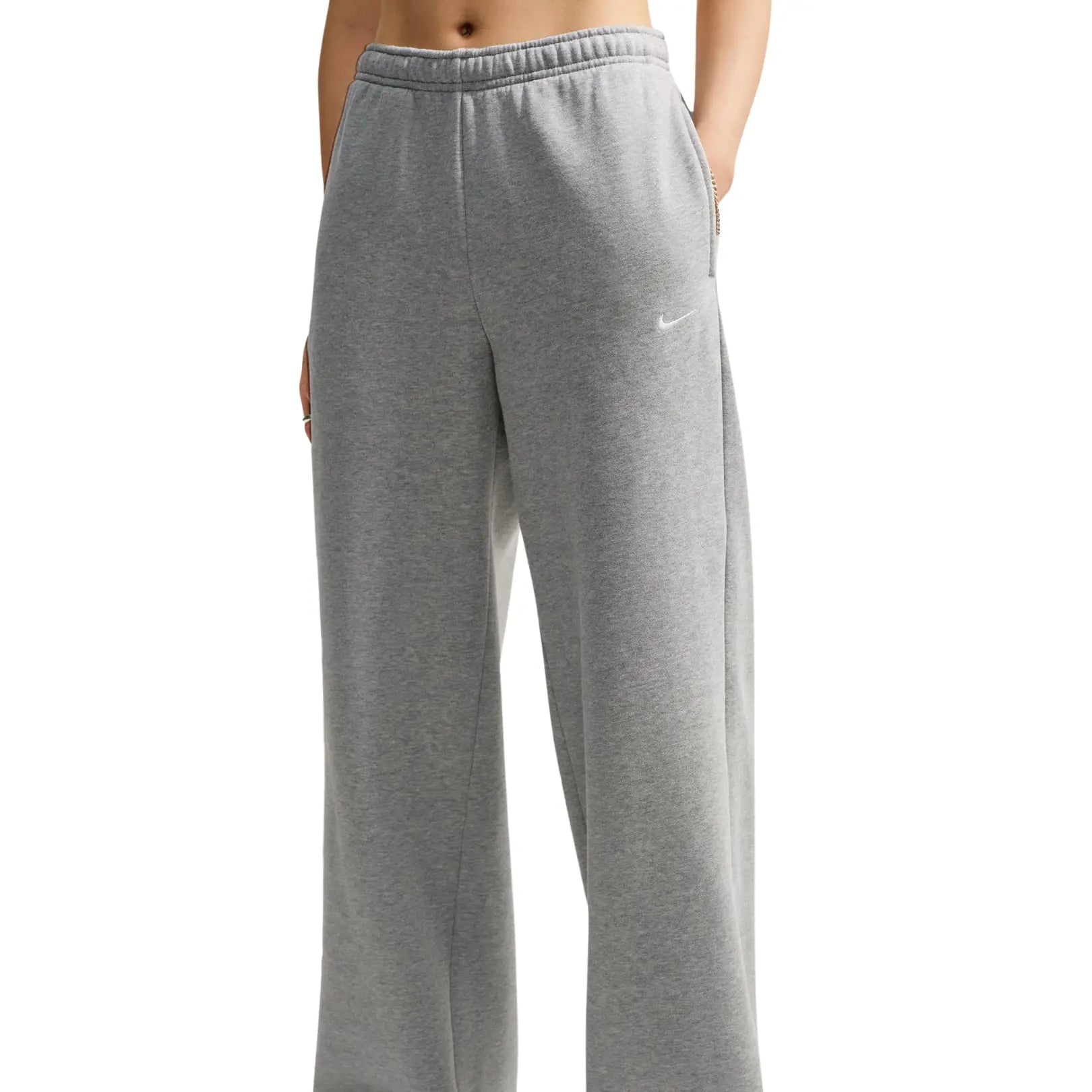 Nike Women Studio Fleece Medium Weight Mid-Rise Wide-Leg Pants | IM8103-063