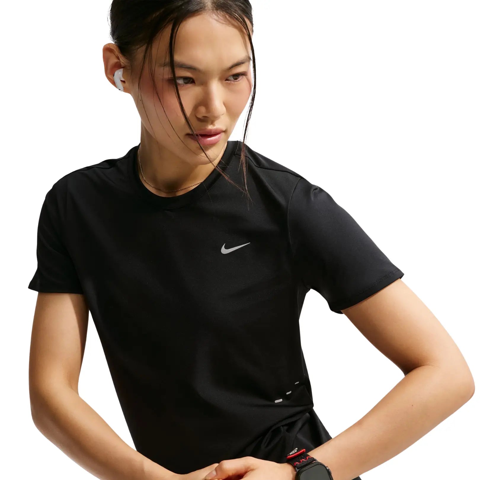 Nike Women Swift Dri-FIT Short-Sleeve Running Top | IU1053-010