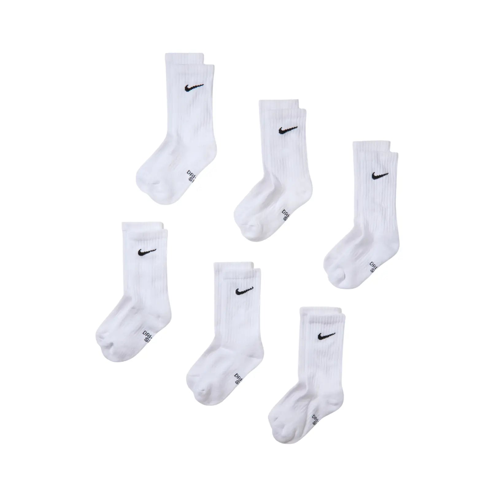 Nike Kids Everyday Cushioned Crew Socks (6 Pairs) | SX6910-100