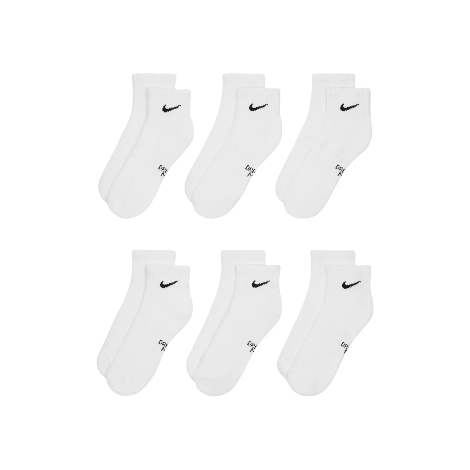 Nike Kids Everyday Cushioned Ankle Socks (6 Pairs) | SX6912-100