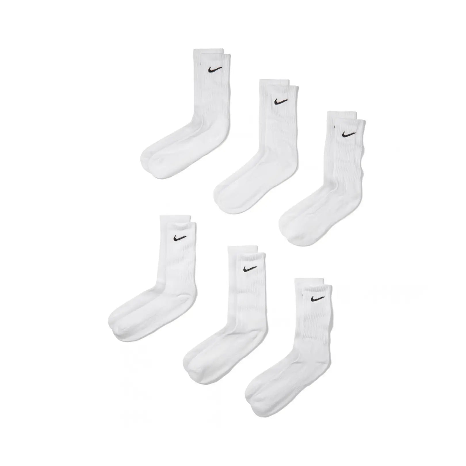Nike Men Everyday Cushioned Training Crew Socks (6 Pairs) | SX7666-100