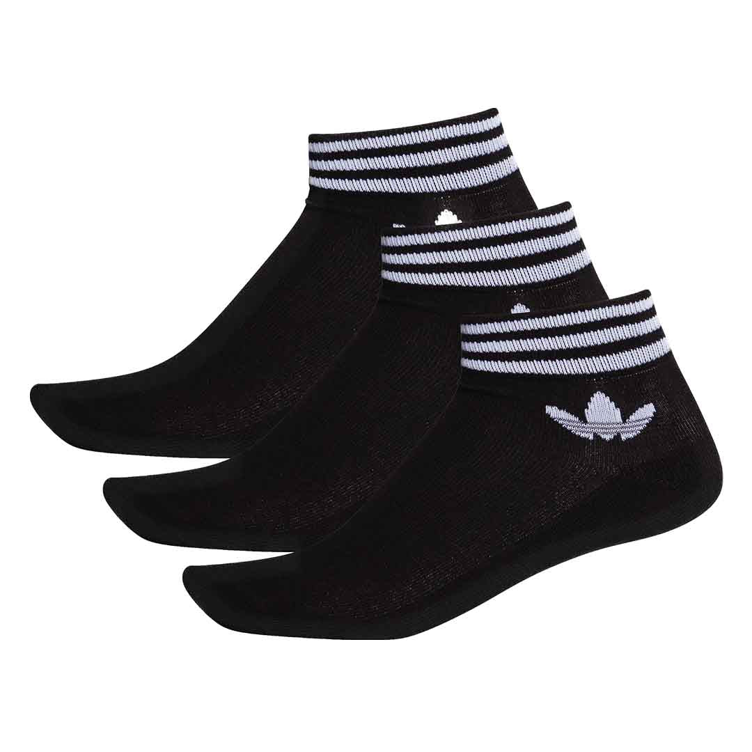 adidas Men Trefoil Ankle Socks 3-Pack | EE1151