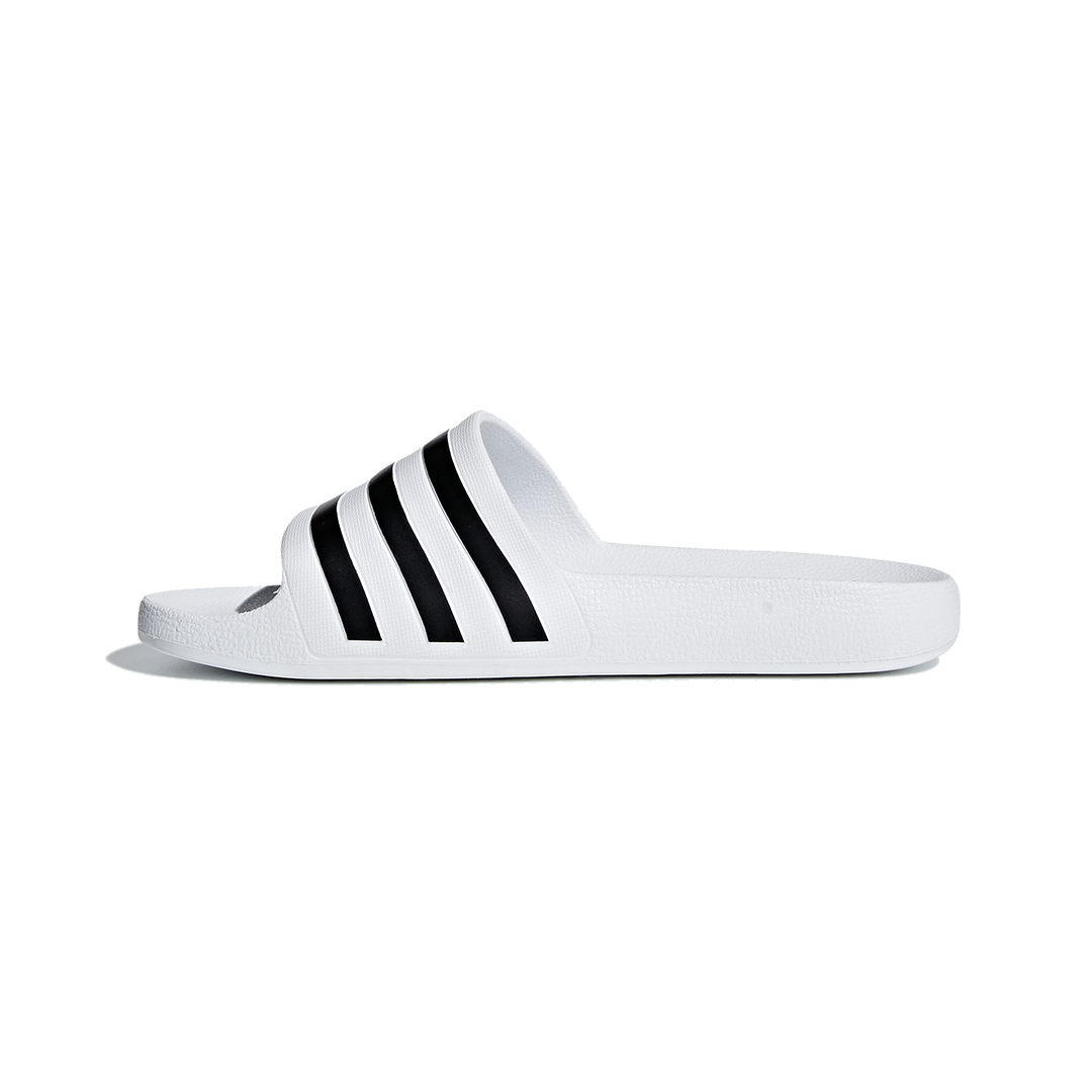 Adidas Men's Adilette Aqua Swim Slides in Cloud White/Core Black