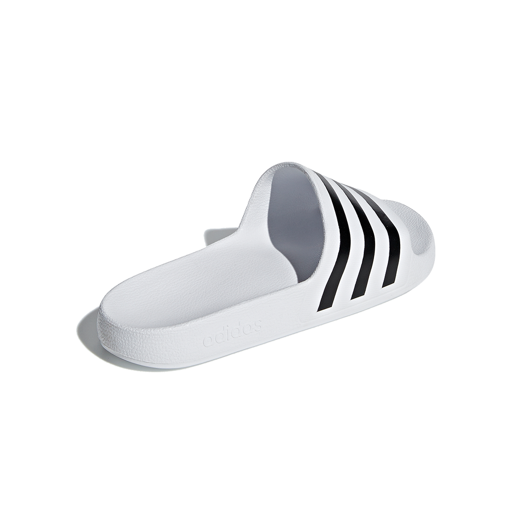 Adidas Men's Adilette Aqua Swim Slides in Cloud White/Core Black
