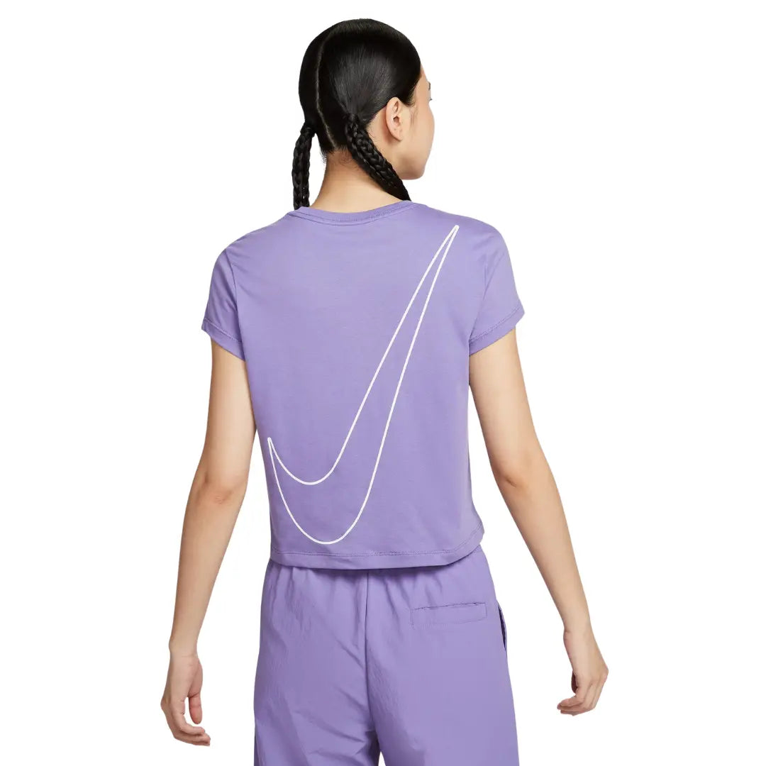 Nike Women Sportswear Club Short-Sleeve Cropped Graphic T-Shirt | HF9457-527