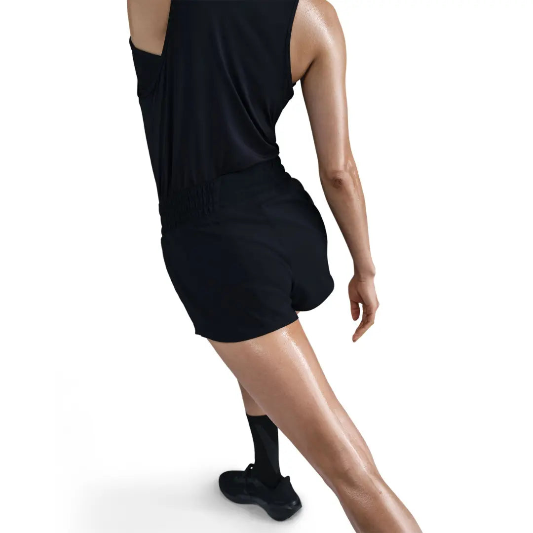 Nike Women One Dri-Fit Mid-Rise Brief-Lined Running Shorts | HJ2196-010