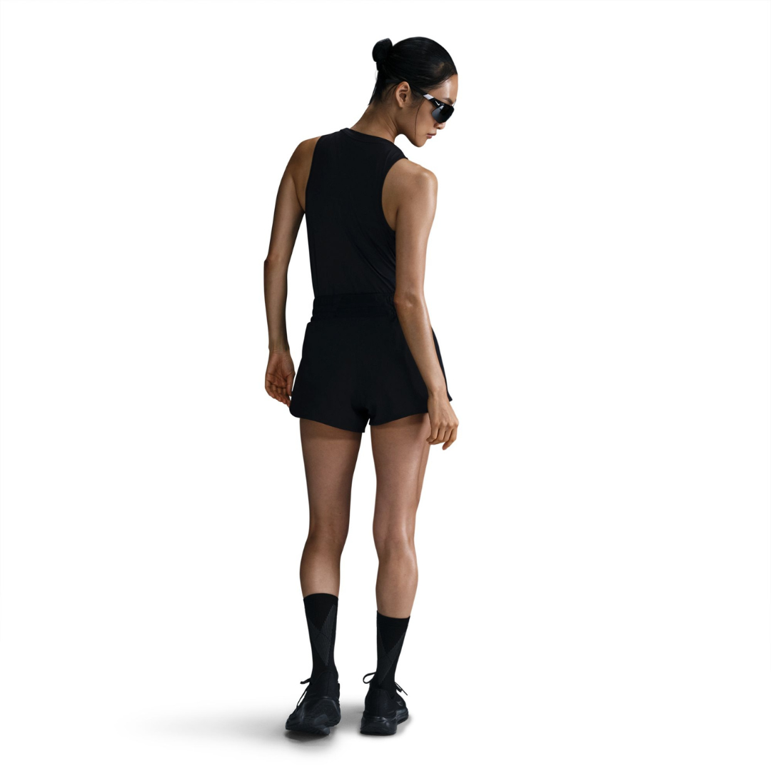 Nike Women One Dri-Fit Mid-Rise Brief-Lined Running Shorts | HJ2196-010
