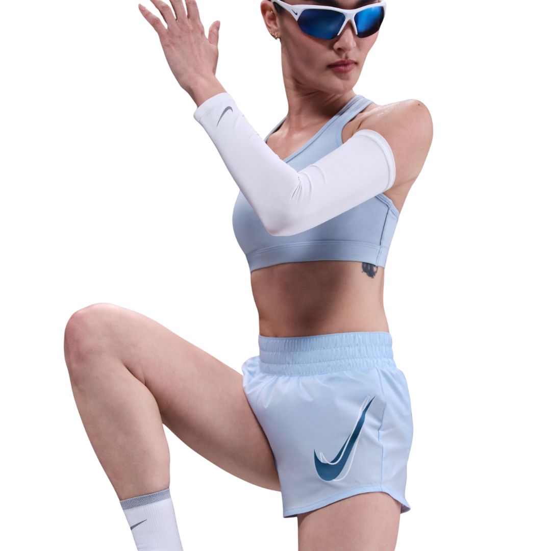 Nike Women One Dri-Fit Mid-Rise Brief-Lined Running Shorts | HJ2196-423