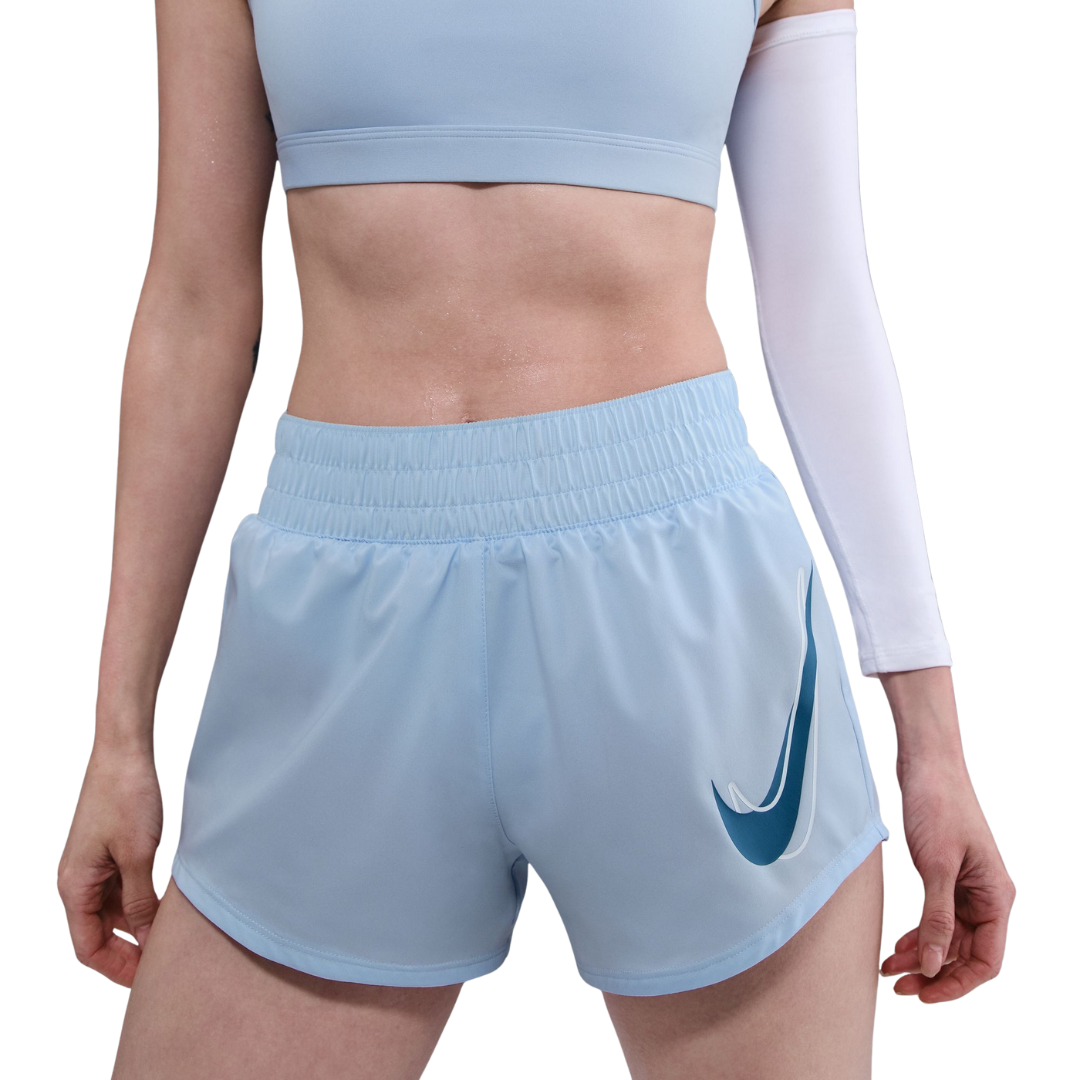 Nike Women One Dri-Fit Mid-Rise Brief-Lined Running Shorts | HJ2196-423