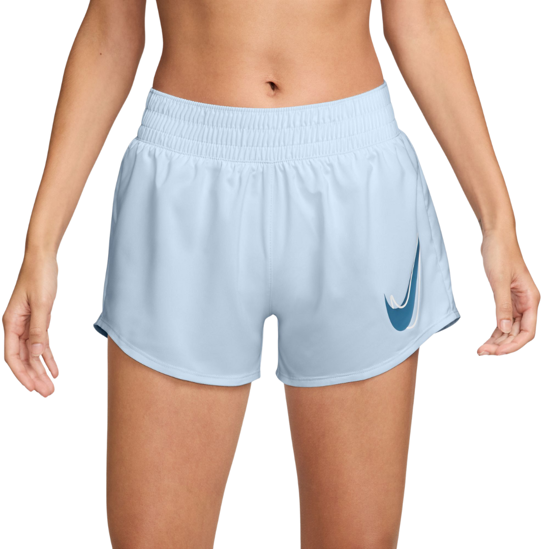 Nike Women One Dri-Fit Mid-Rise Brief-Lined Running Shorts | HJ2196-423